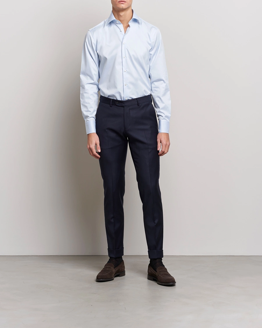 Herre | Businesskjorter | Stenströms | Fitted Body Shirt Blue