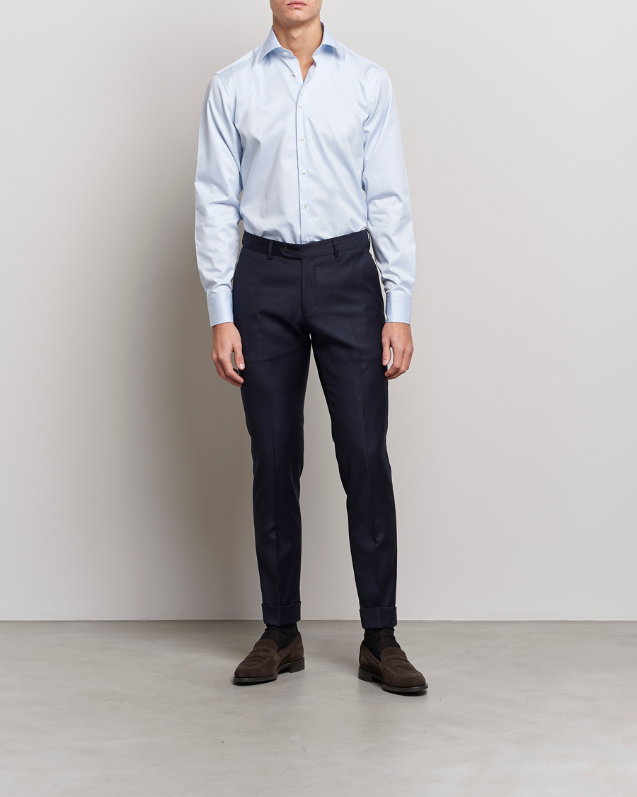 Herr |  | Stenströms | Fitted Body Shirt Blue