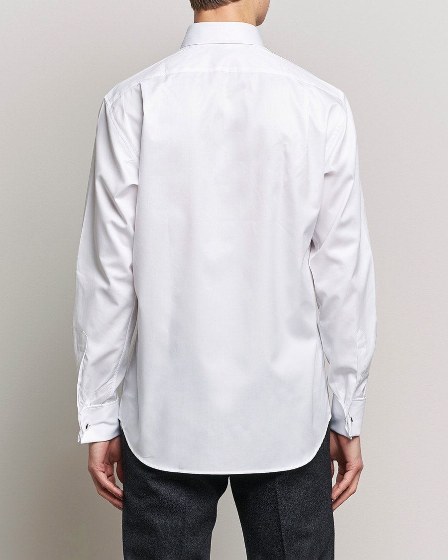 Herre | Skjorter | Stenströms | Fitted Body Double Cuff White