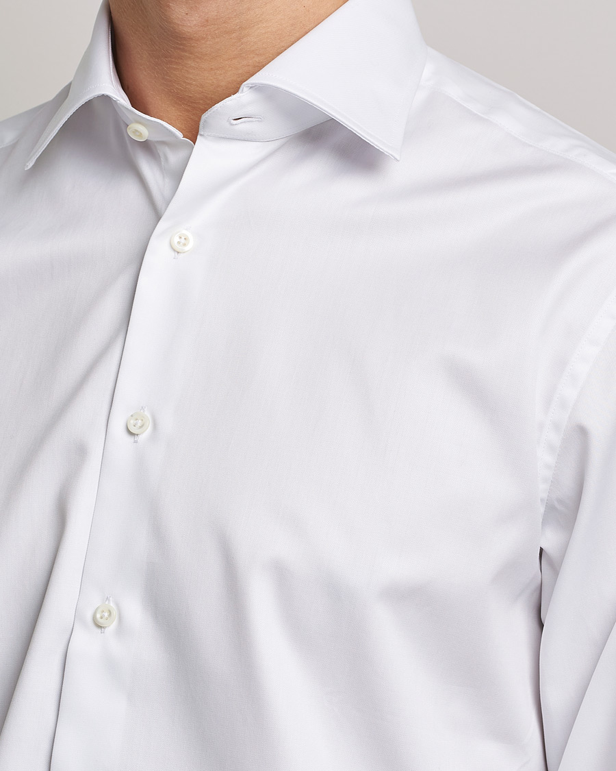 Herre | Skjorter | Stenströms | Fitted Body Double Cuff White