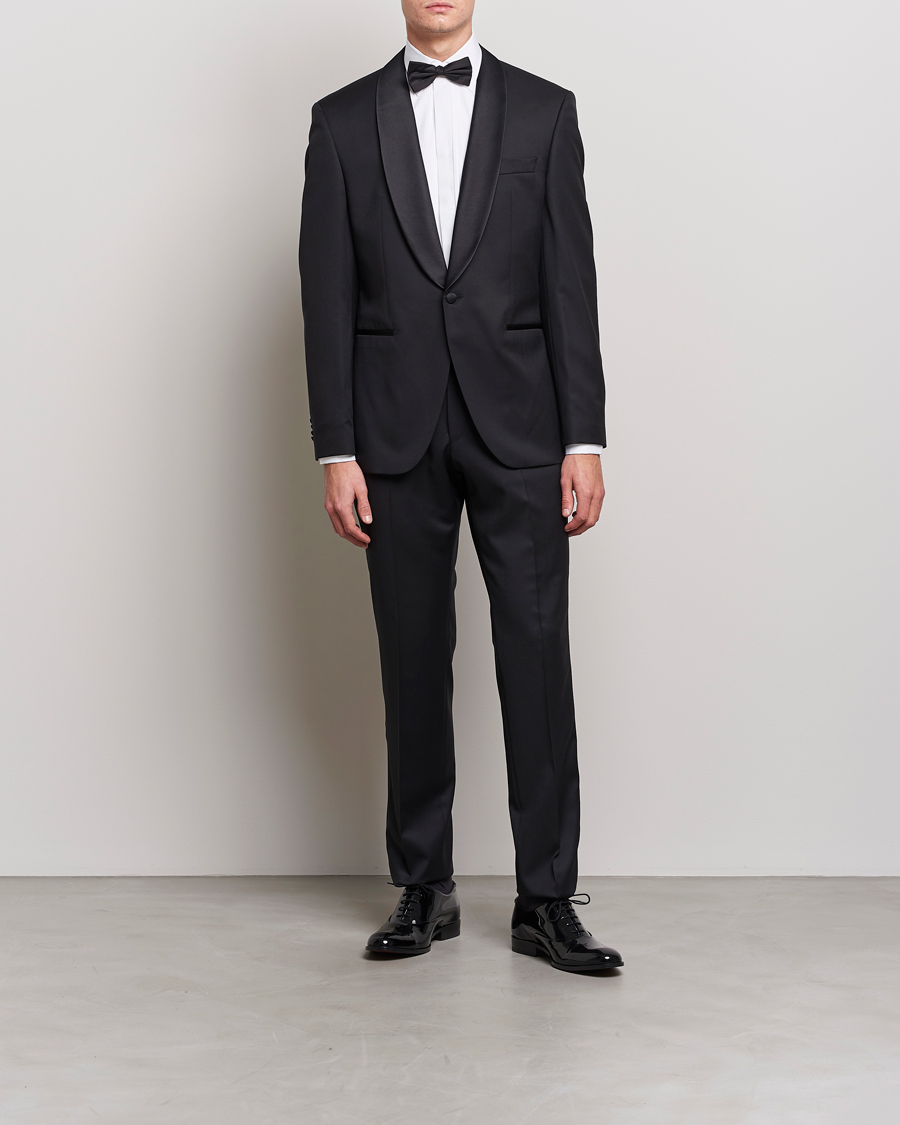 Herre | Black Tie | Stenströms | Slimline Smoking Shirt White