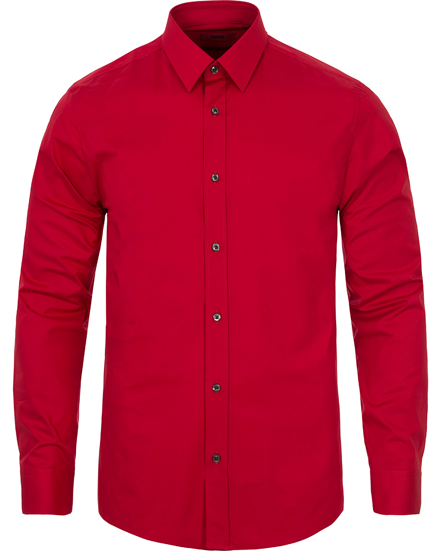 Herre | Skjorter | HUGO | Elisha Slim Fit Shirt Bright Red