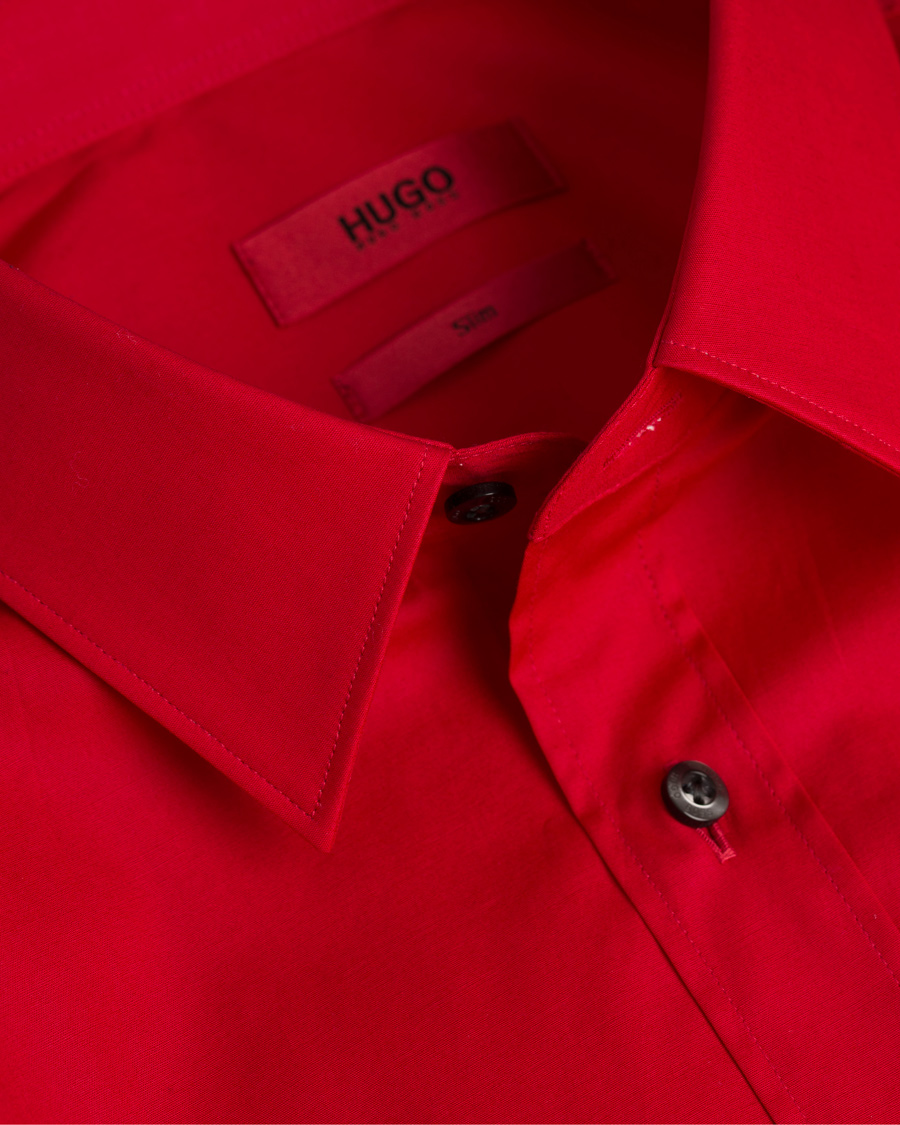 Herre | Skjorter | HUGO | Elisha Slim Fit Shirt Bright Red