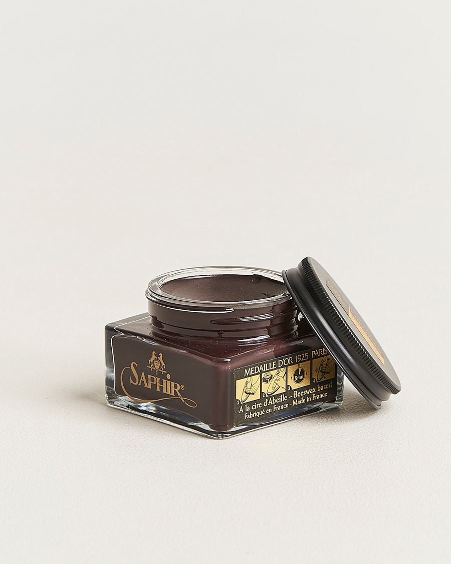 Herre | Skopleie | Saphir Medaille d'Or | Cordovan Creme 75 ml Dark Brown