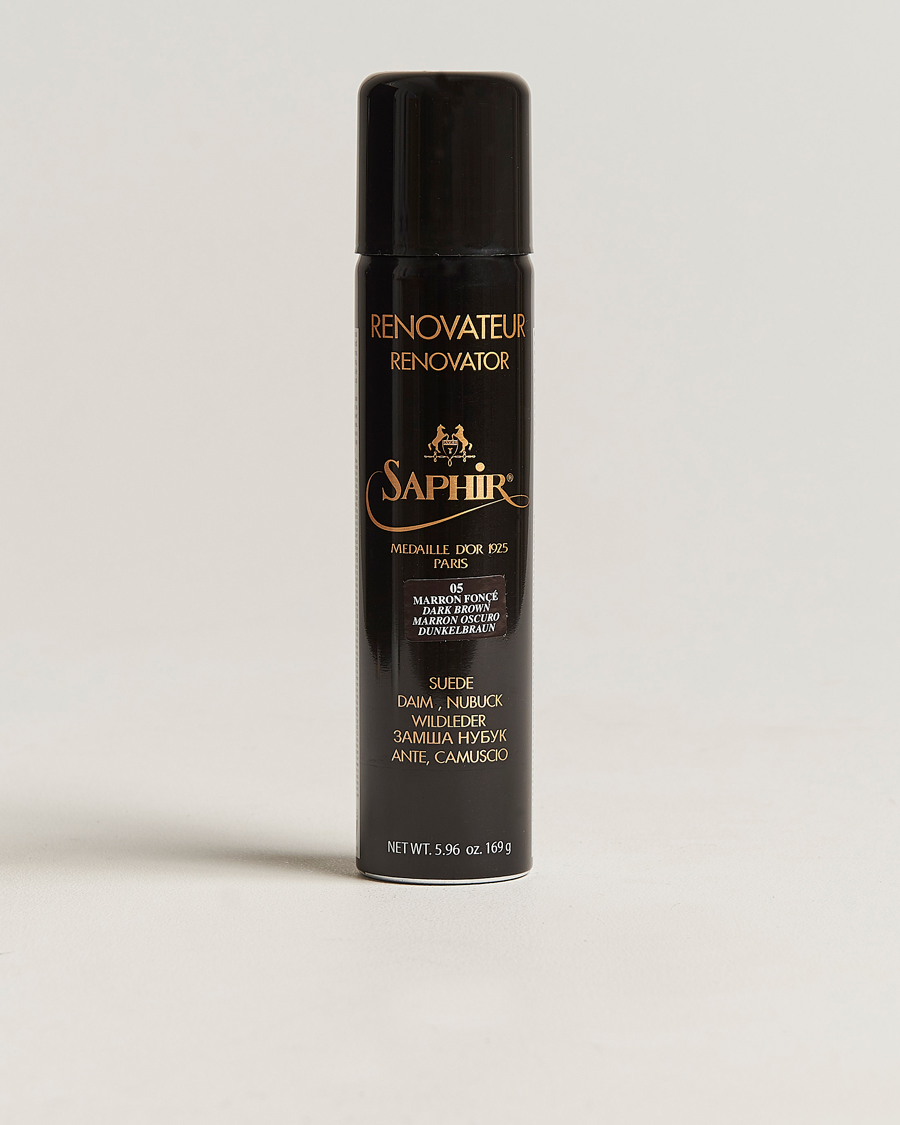 Herre | Skopleie | Saphir Medaille d'Or | Renovateur Suede 250 ml Spray Dark Brown