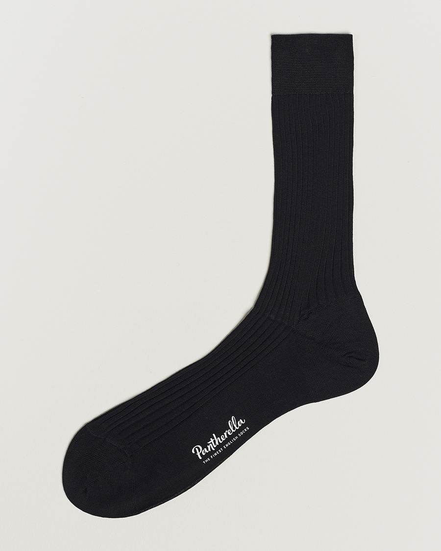 Herre | Undertøy | Pantherella | Vale Cotton Socks Black
