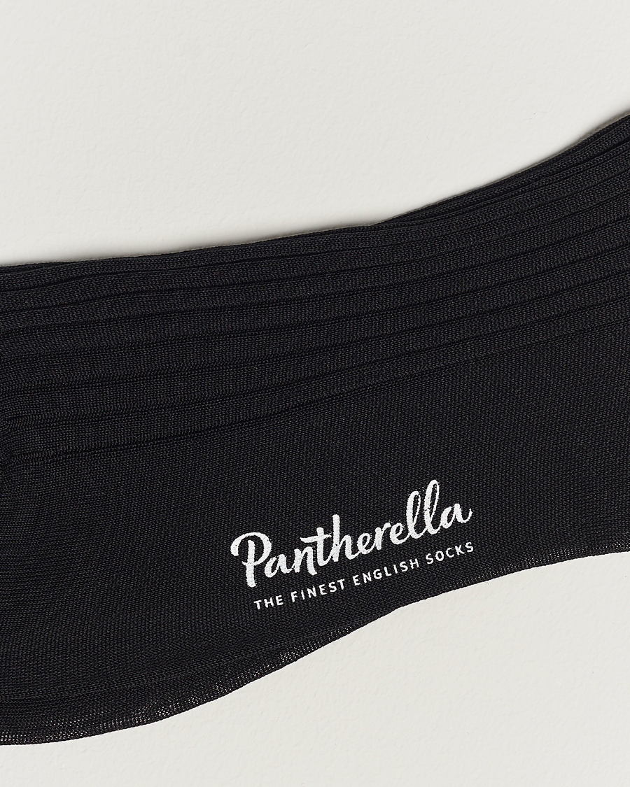 Herre |  | Pantherella | Vale Cotton Socks Black