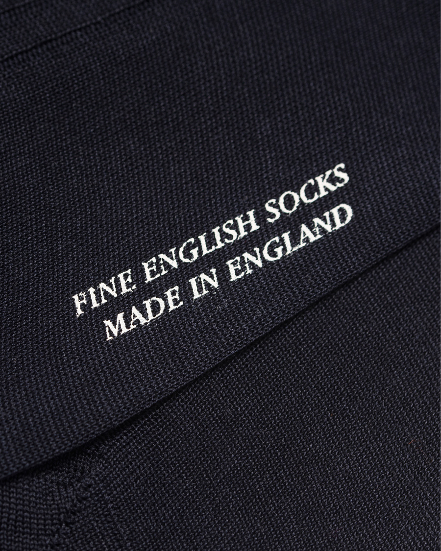 Herre | Undertøy | Pantherella | Vale Cotton Socks Navy