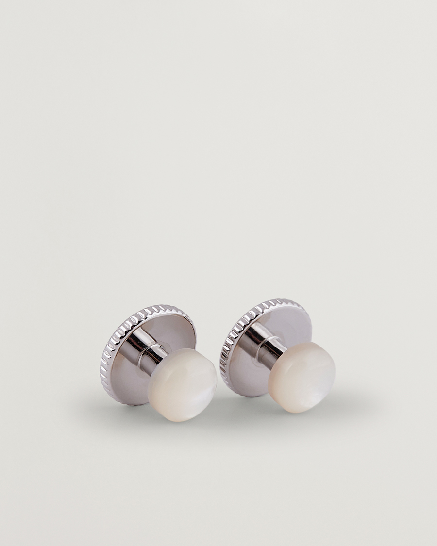 Herre | Business & Beyond | Stenströms | Shirt Studs White