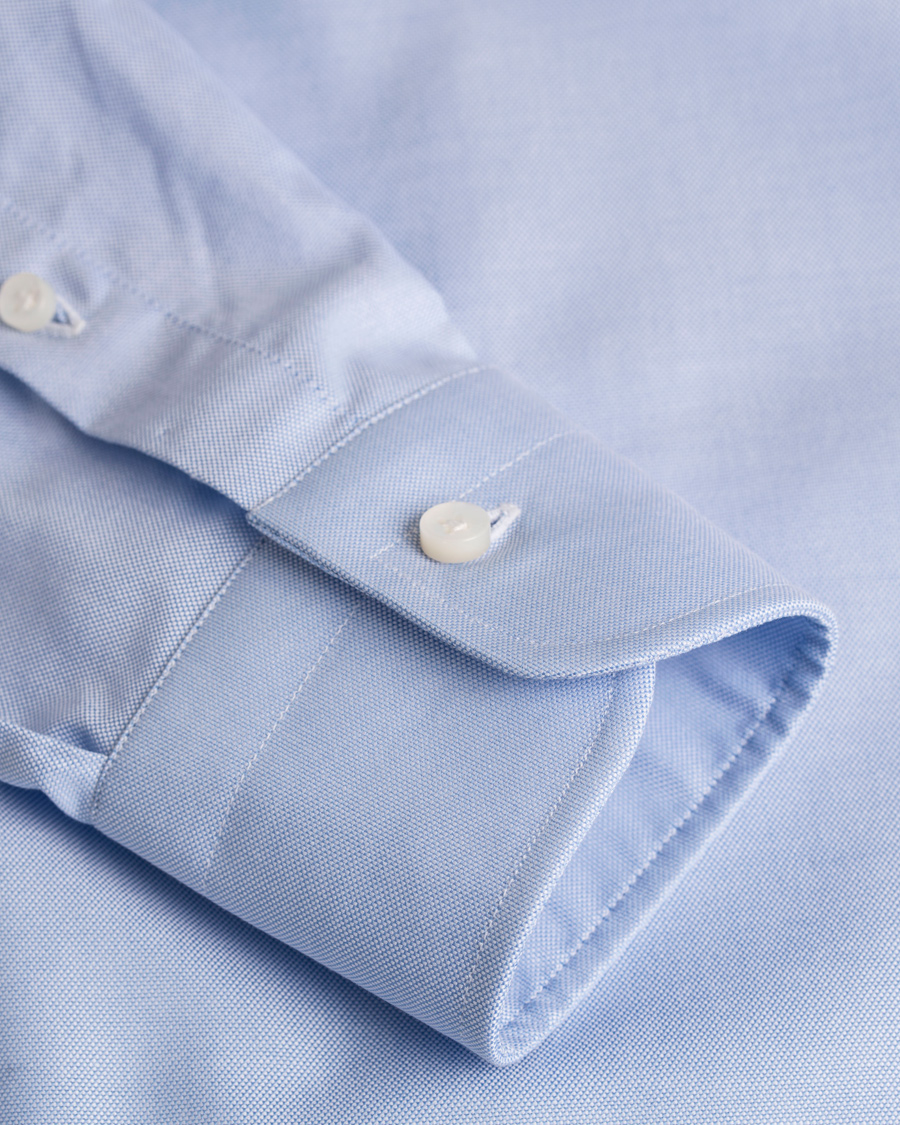 Herre | Skjorter | Barba Napoli | Slim Fit Button Down Oxford Shirt Blue