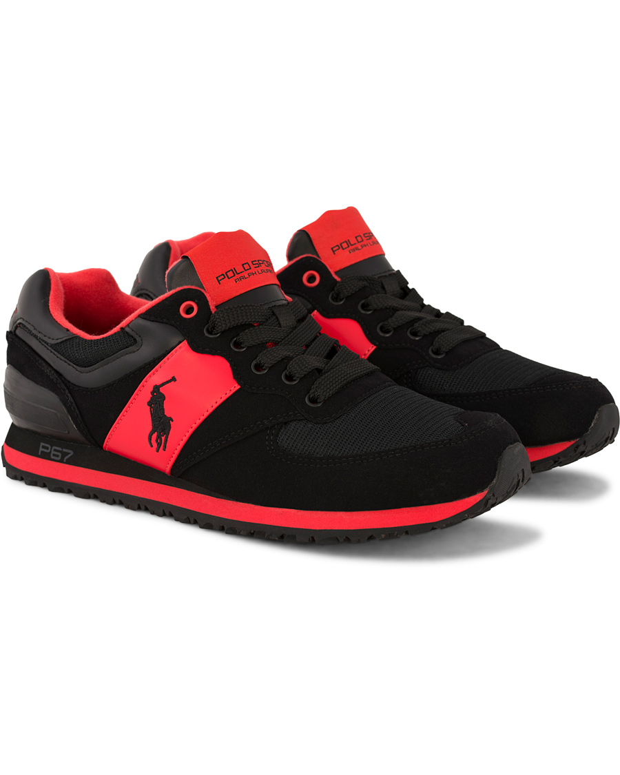 Herre | Polo Sport Ralph Lauren Slaton Pony Running Sneaker Red/Black | Polo Sport Ralph Lauren | Slaton Pony Running Sneaker Red/Black
