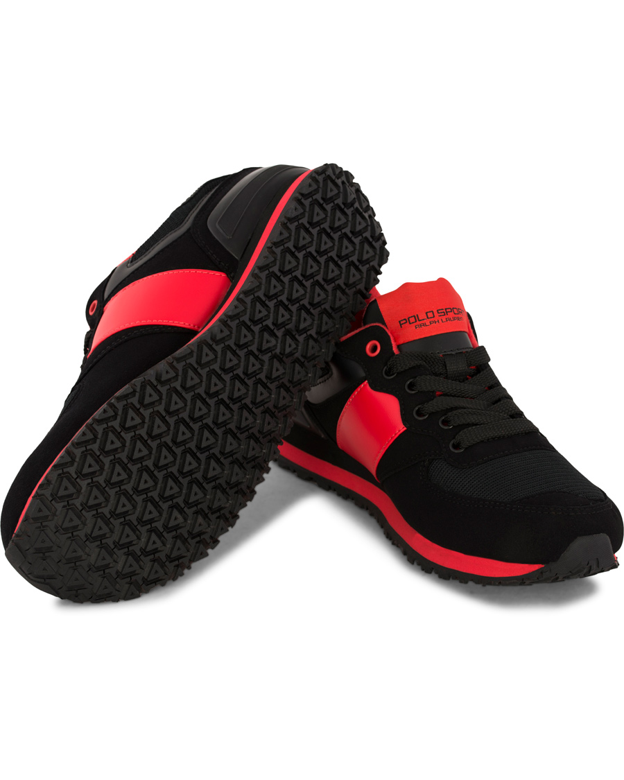 Herre | Polo Sport Ralph Lauren Slaton Pony Running Sneaker Red/Black | Polo Sport Ralph Lauren | Slaton Pony Running Sneaker Red/Black