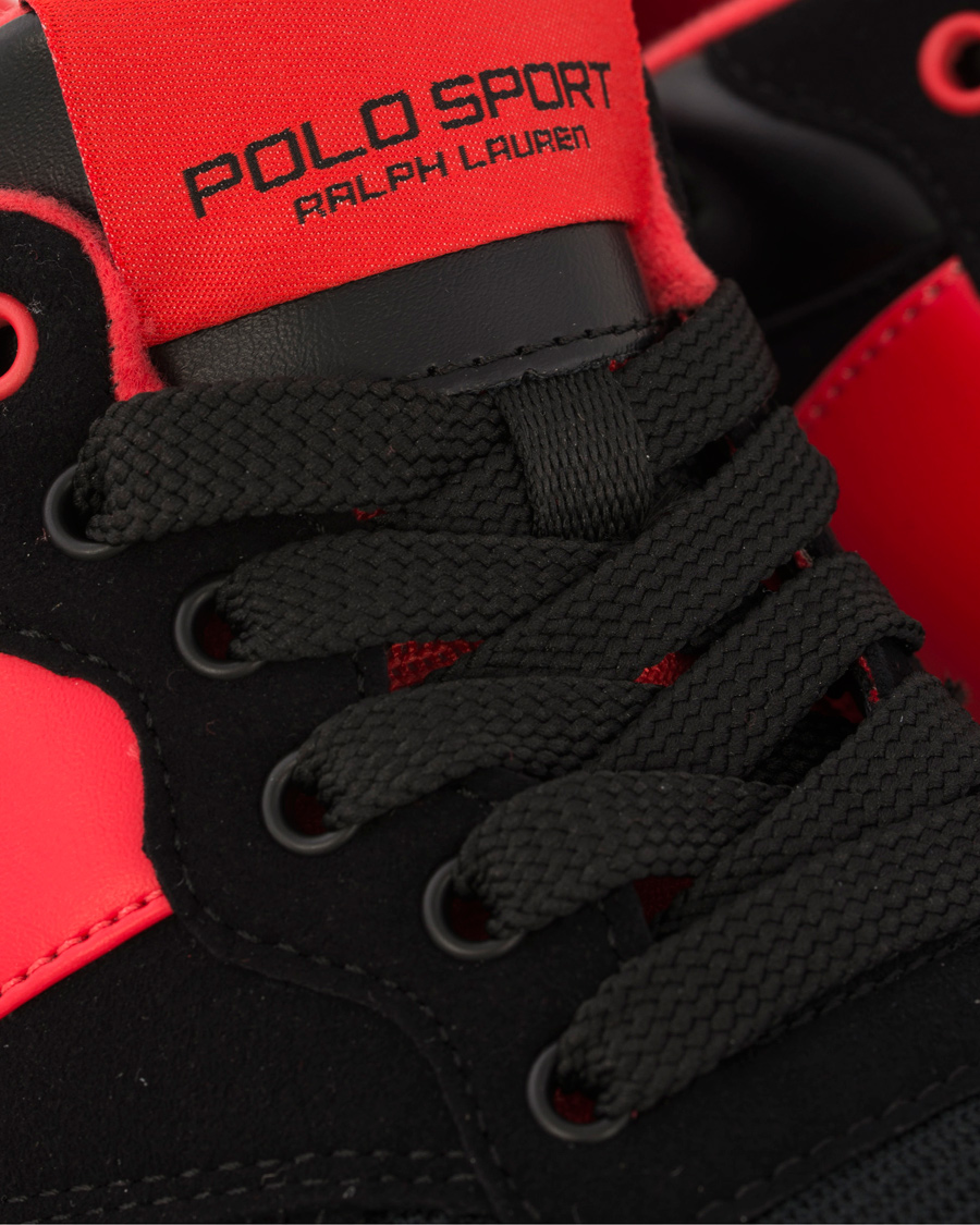 Herre | Polo Sport Ralph Lauren Slaton Pony Running Sneaker Red/Black | Polo Sport Ralph Lauren | Slaton Pony Running Sneaker Red/Black