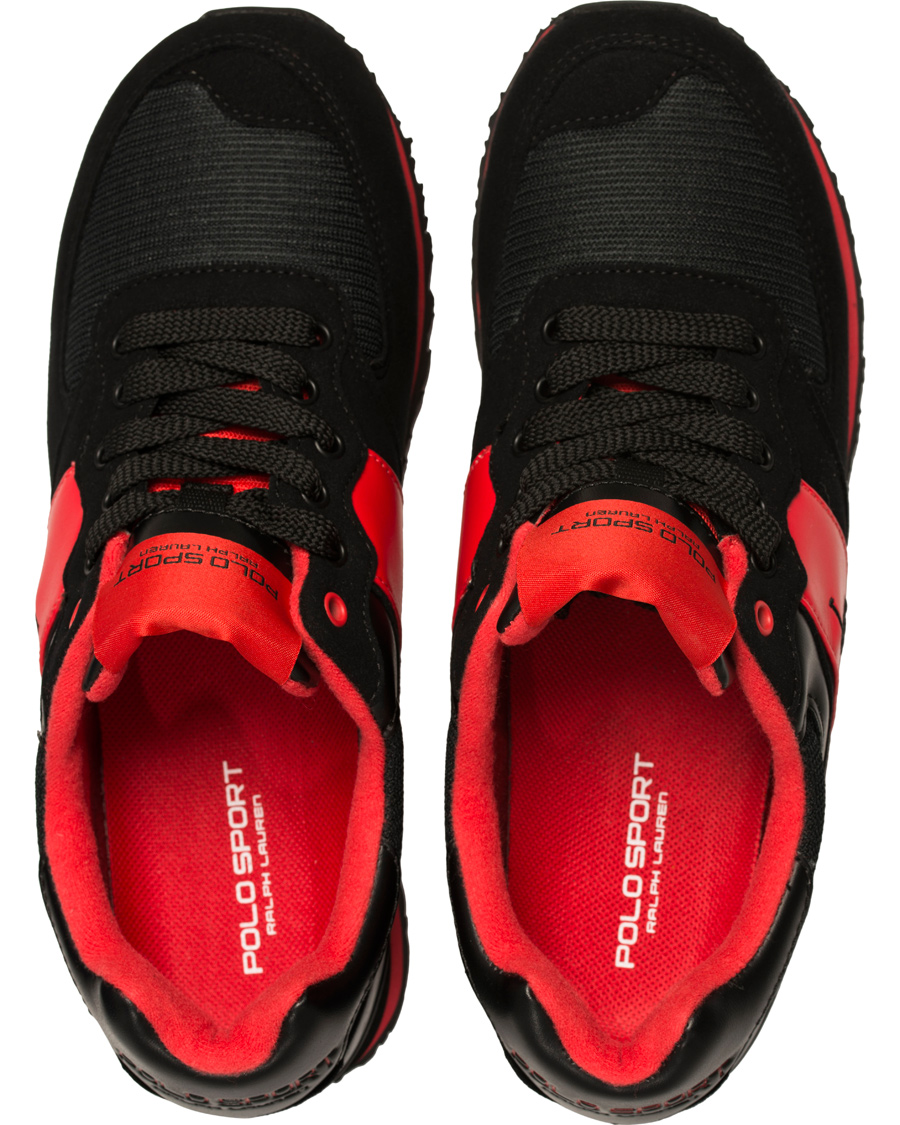 Herre | Polo Sport Ralph Lauren Slaton Pony Running Sneaker Red/Black | Polo Sport Ralph Lauren | Slaton Pony Running Sneaker Red/Black