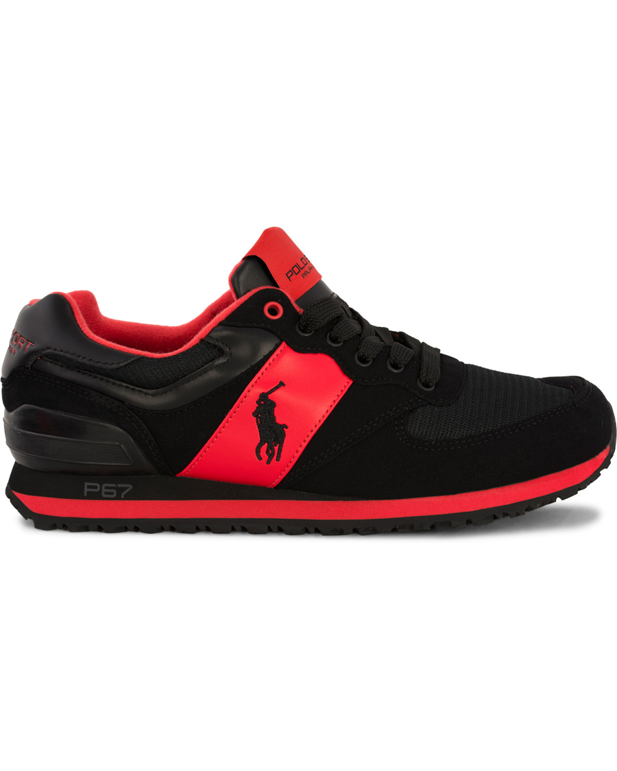 Herre | Polo Sport Ralph Lauren Slaton Pony Running Sneaker Red/Black | Polo Sport Ralph Lauren | Slaton Pony Running Sneaker Red/Black