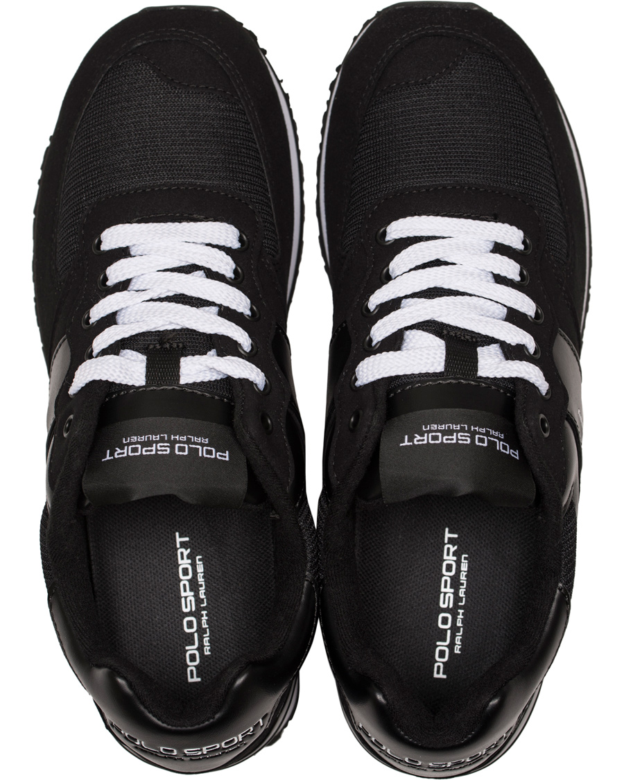 Herre | Polo Ralph Lauren Slaton Pony Running Sneaker Black/White | Polo Ralph Lauren | Slaton Pony Running Sneaker Black/White