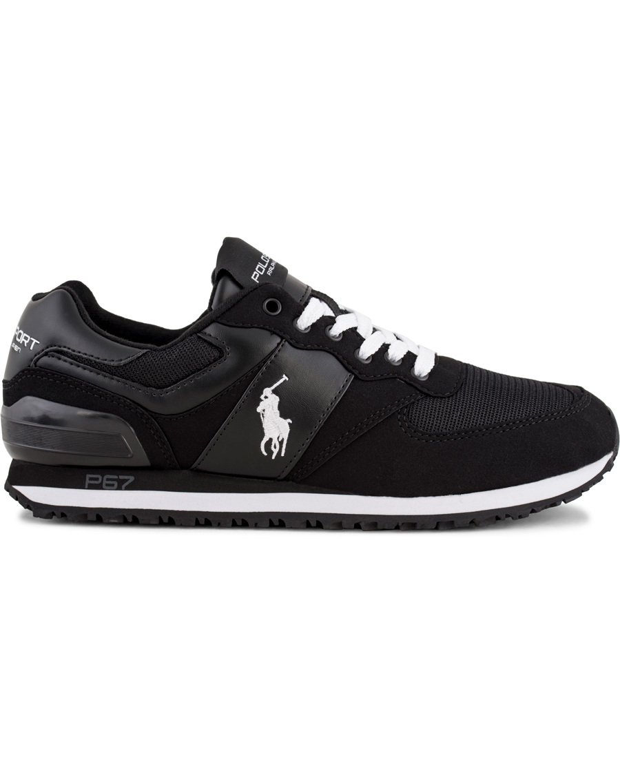 Herre | Polo Ralph Lauren Slaton Pony Running Sneaker Black/White | Polo Ralph Lauren | Slaton Pony Running Sneaker Black/White