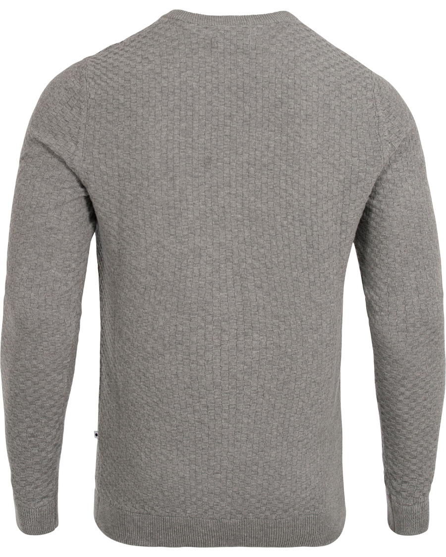 Herre | Gensere | NN07 | Albert Cotton Sweater Light Grey Melange