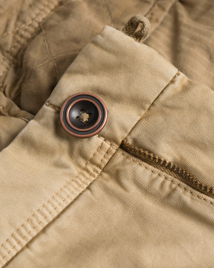 Herre | Bukser | Incotex | Slim Fit Stretch Slacks Khaki