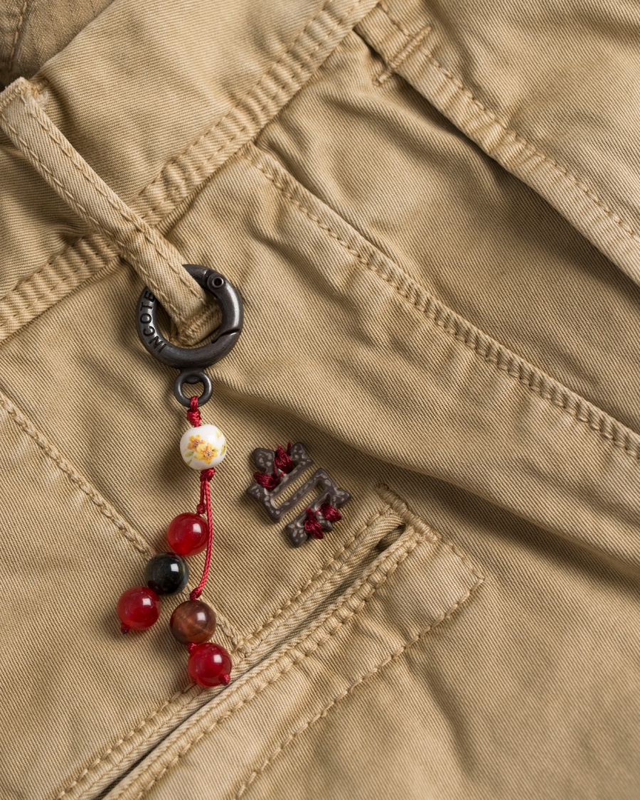 Herre | Bukser | Incotex | Slim Fit Stretch Slacks Khaki