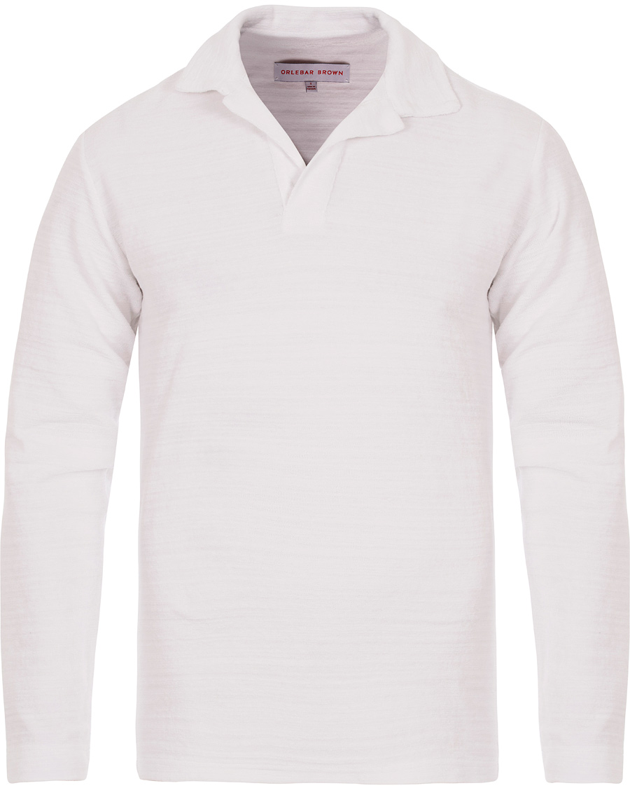 Herre | Gensere | Orlebar Brown | Archie Long Sleeve Polo White