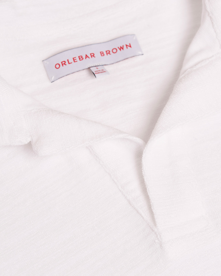 Herre | Gensere | Orlebar Brown | Archie Long Sleeve Polo White