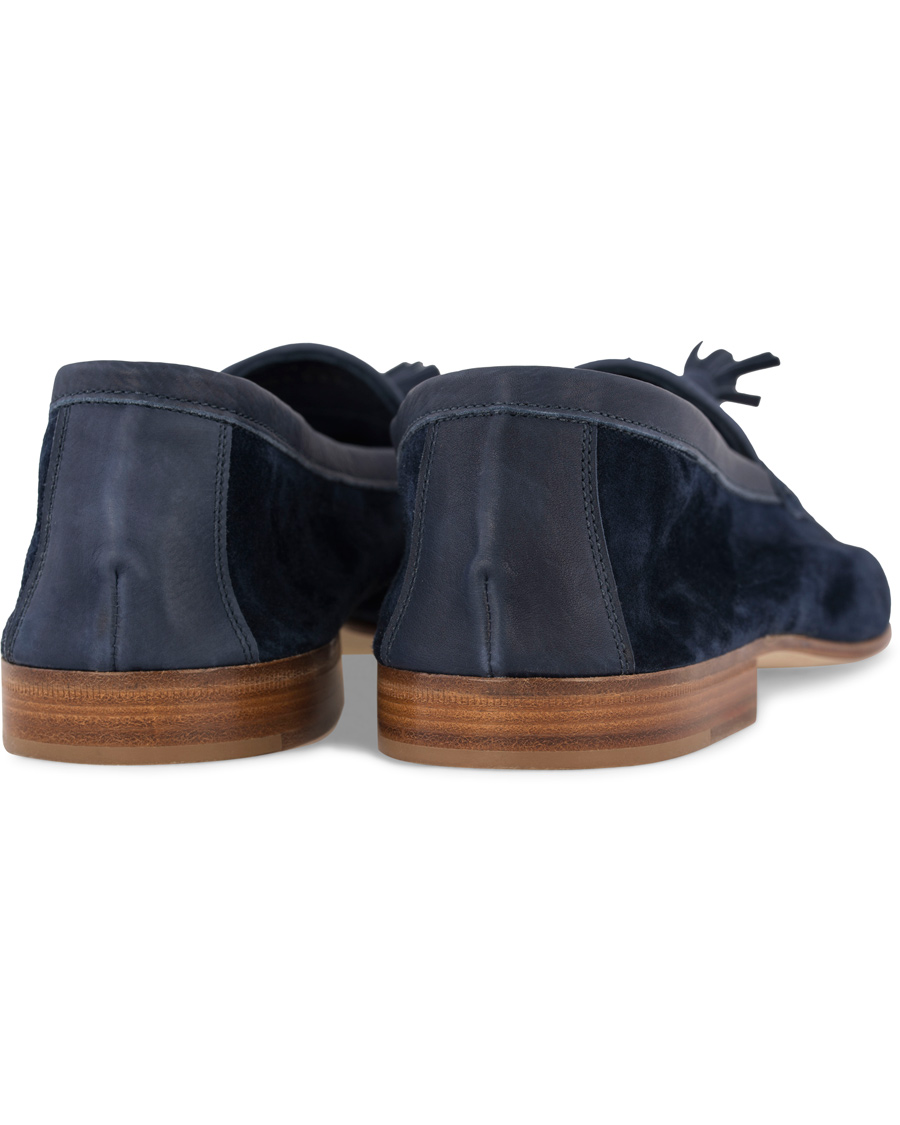 Herre | Edward Green Portland I Tassel Travel Slipper Navy | Edward Green | Portland I Tassel Travel Slipper Navy
