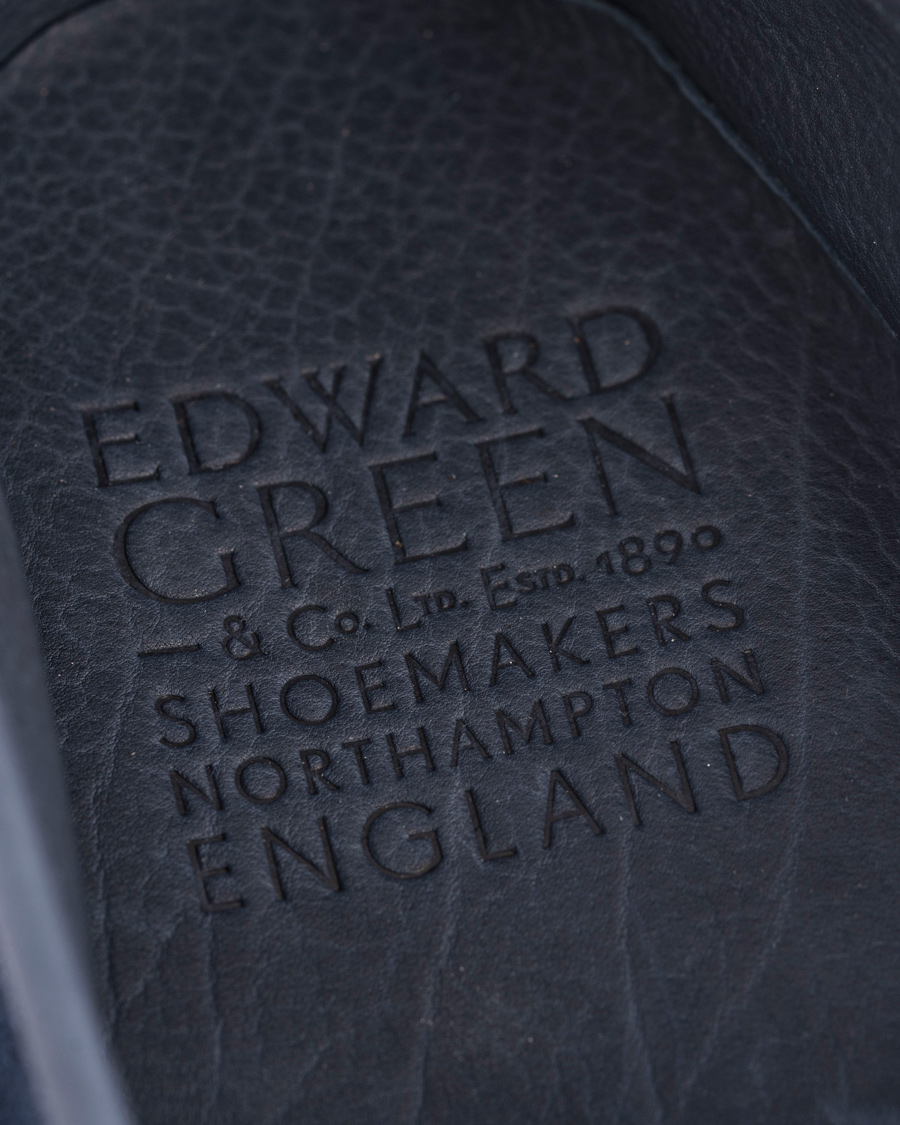 Herre | Edward Green Portland I Tassel Travel Slipper Navy | Edward Green | Portland I Tassel Travel Slipper Navy