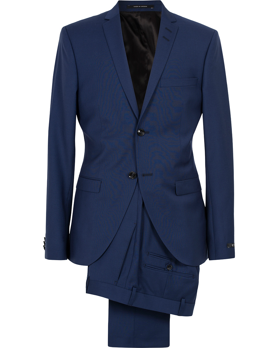 Herre | Dresser | Tiger of Sweden | Jil 100% Wool Suit Deep Blue
