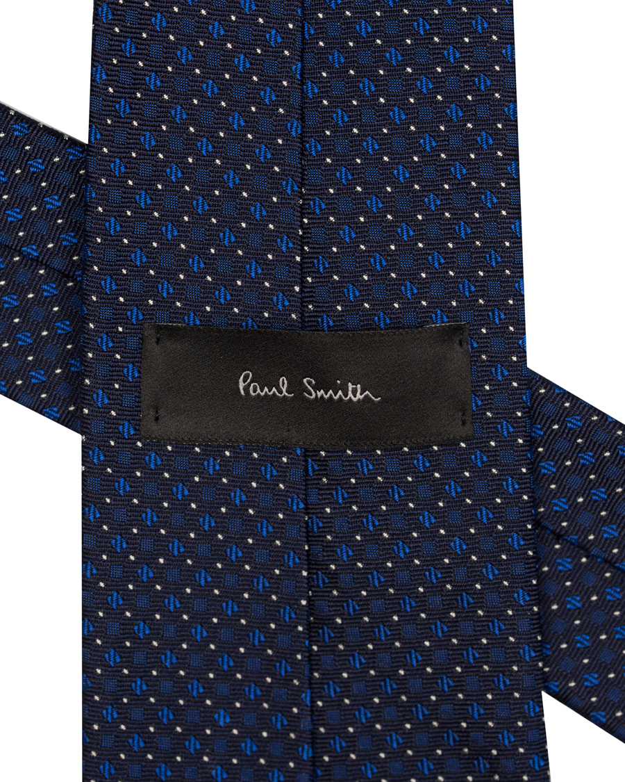 Herre | Paul Smith Accessories Woven Micro Structure 8 cm Silk Tie Navy | Paul Smith Accessories | Woven Micro Structure 8 cm Silk Tie Navy