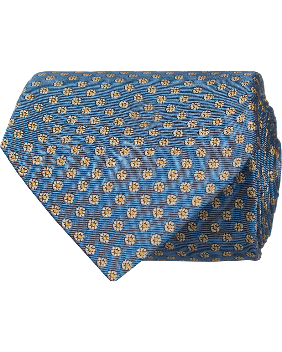 Herre | Paul Smith Accessories Woven Micro Medalion 8 cm Silk Tie Light Blue | Paul Smith Accessories | Woven Micro Medalion 8 cm Silk Tie Light Blue