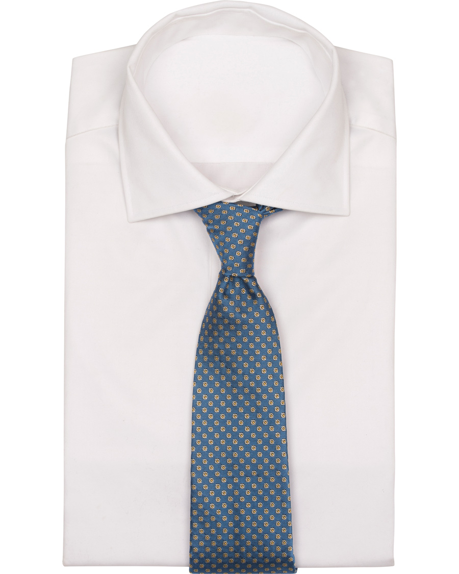 Herre | Paul Smith Accessories Woven Micro Medalion 8 cm Silk Tie Light Blue | Paul Smith Accessories | Woven Micro Medalion 8 cm Silk Tie Light Blue