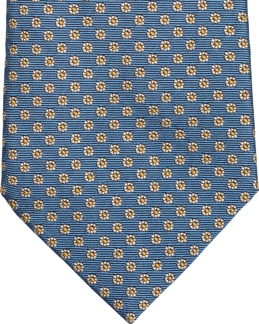 Herre | Paul Smith Accessories Woven Micro Medalion 8 cm Silk Tie Light Blue | Paul Smith Accessories | Woven Micro Medalion 8 cm Silk Tie Light Blue