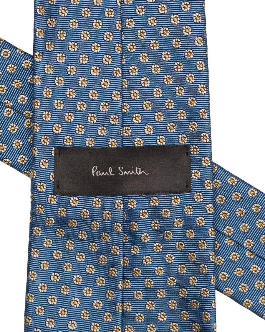 Herre | Paul Smith Accessories Woven Micro Medalion 8 cm Silk Tie Light Blue | Paul Smith Accessories | Woven Micro Medalion 8 cm Silk Tie Light Blue