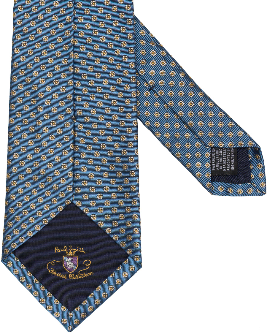 Herre | Paul Smith Accessories Woven Micro Medalion 8 cm Silk Tie Light Blue | Paul Smith Accessories | Woven Micro Medalion 8 cm Silk Tie Light Blue