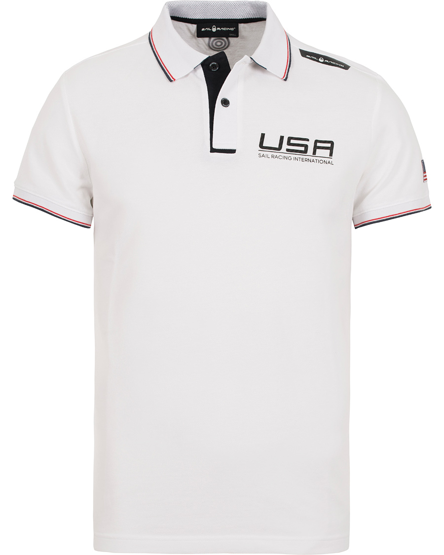 Herre | Pikéer | Sail Racing | Race International USA Polo White