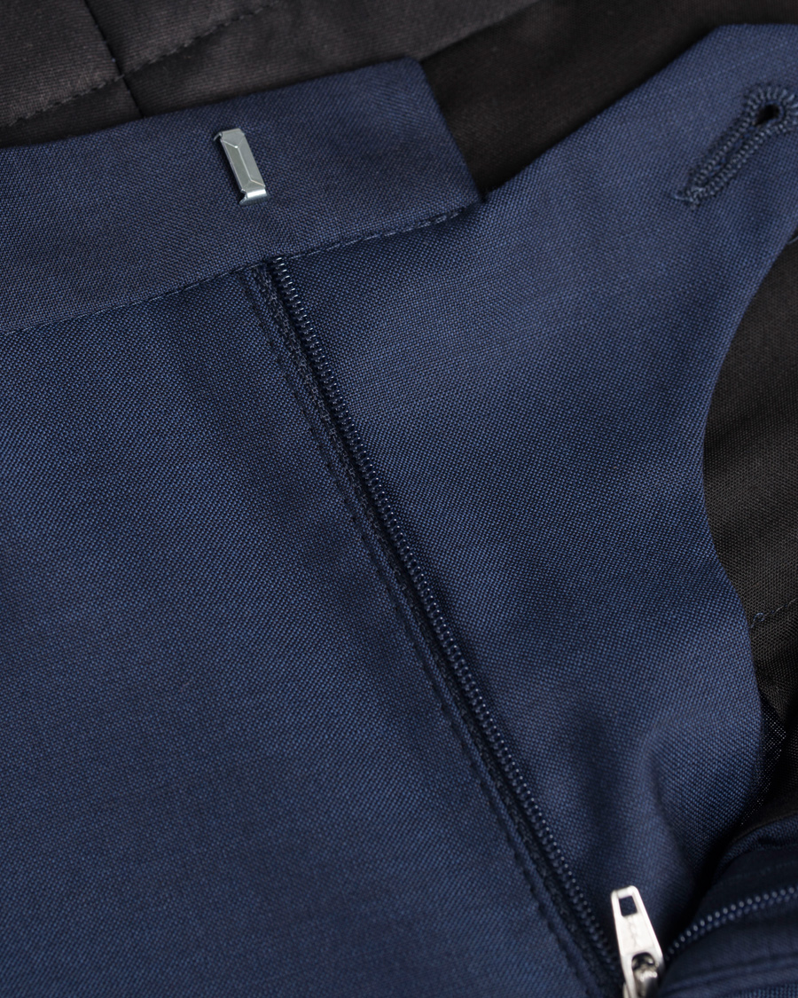 Herre | Bukser | J.Lindeberg | Paulie Dressed Wool Trousers Blueberry