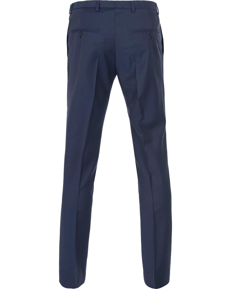 Herre | Bukser | J.Lindeberg | Paulie Dressed Wool Trousers Blueberry