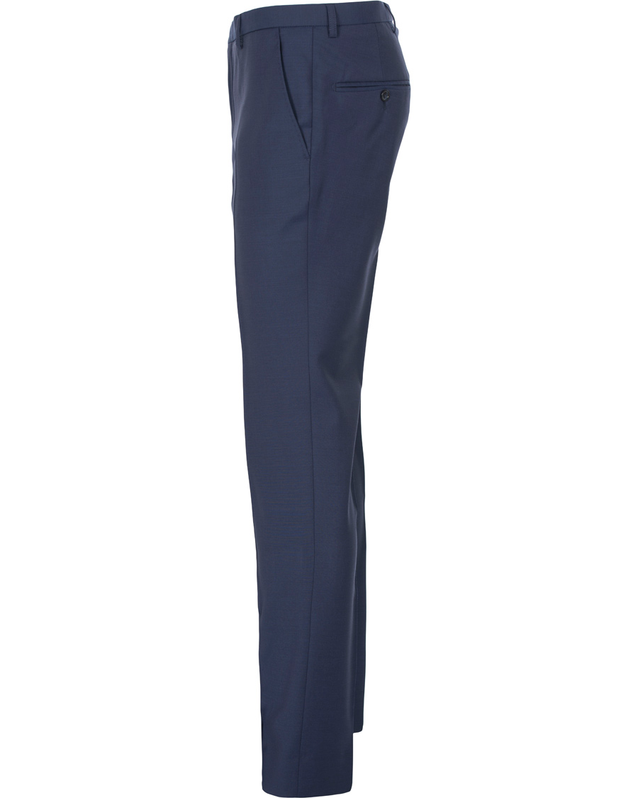 Herre | Bukser | J.Lindeberg | Paulie Dressed Wool Trousers Blueberry