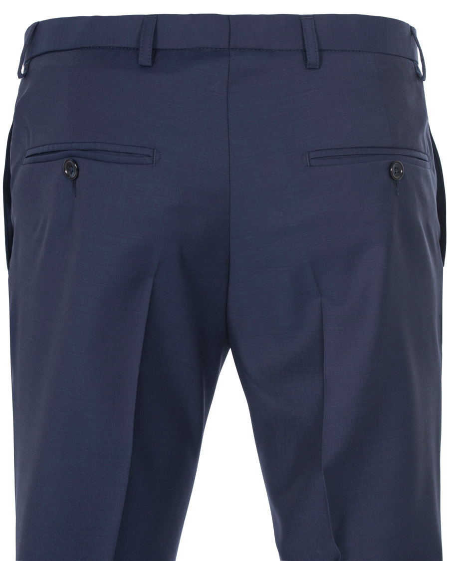 Herre | Bukser | J.Lindeberg | Paulie Dressed Wool Trousers Blueberry