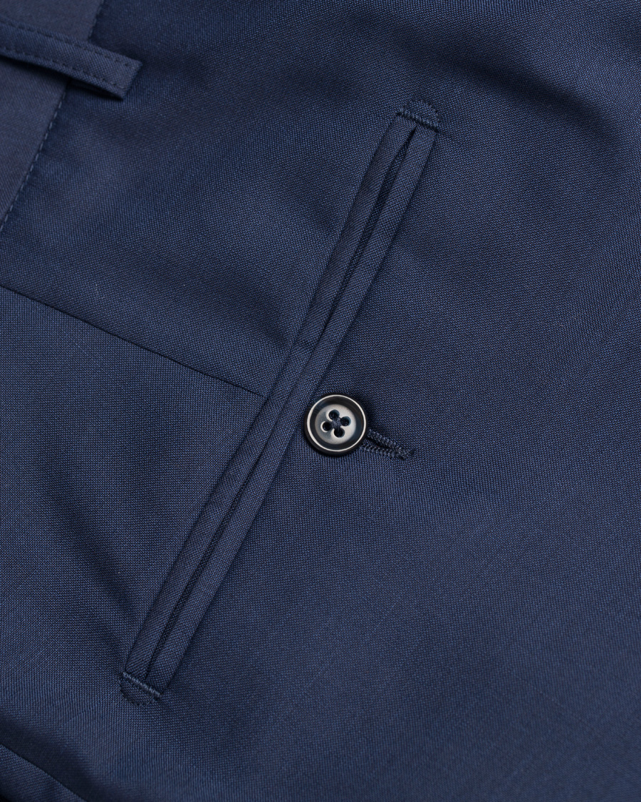 Herre | Bukser | J.Lindeberg | Paulie Dressed Wool Trousers Blueberry