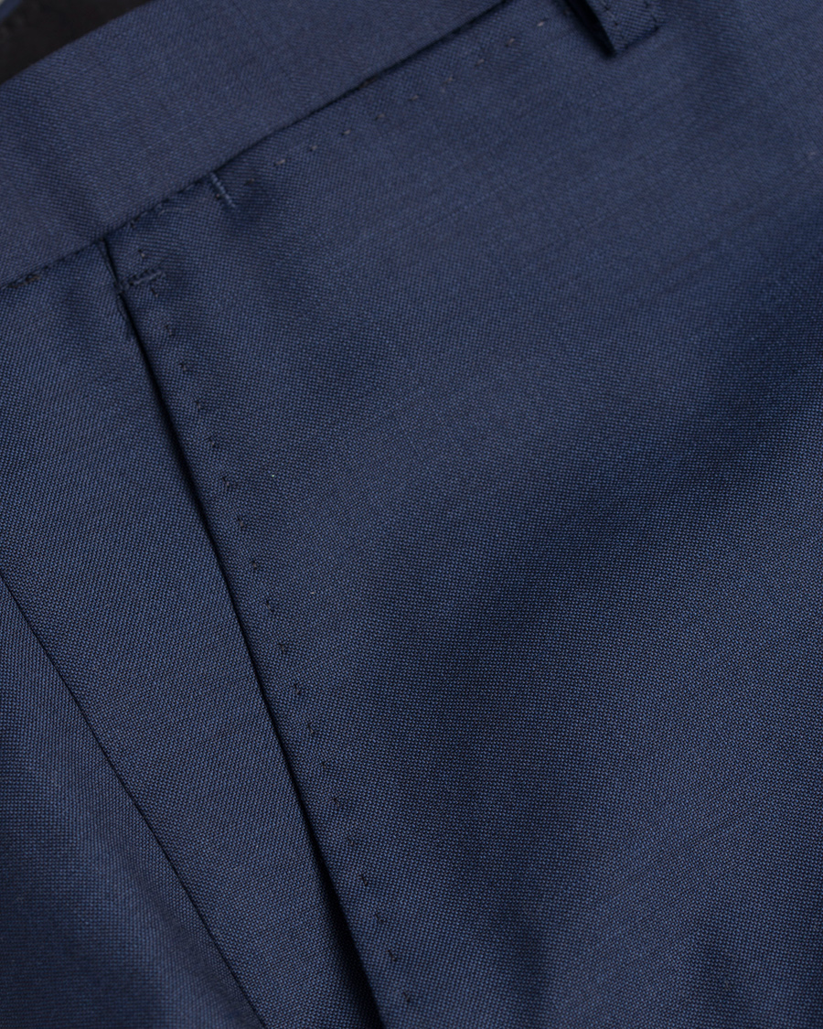 Herre | Bukser | J.Lindeberg | Paulie Dressed Wool Trousers Blueberry