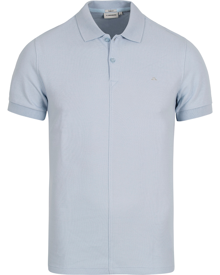 Herre | Pikéer | J.Lindeberg | Rubi Slim JL Pique Light Blue