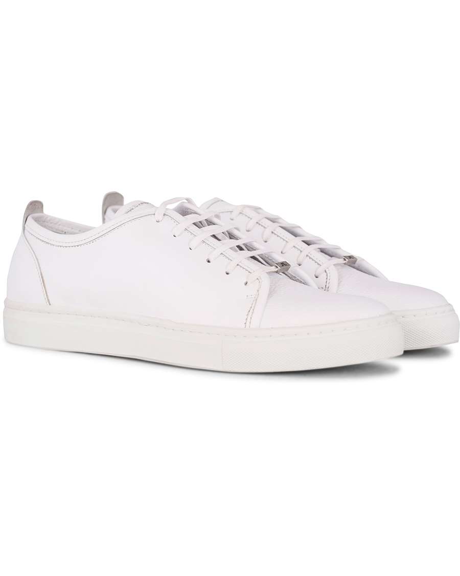 Herre | J.Lindeberg Lace Sneaker White Leather | J.Lindeberg | Lace Sneaker White Leather