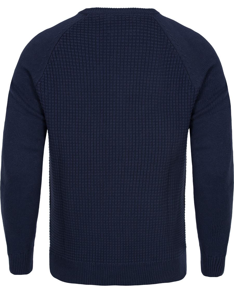 Herre | Gensere | Lyle & Scott | Crew Neck Garter Bomber Navy