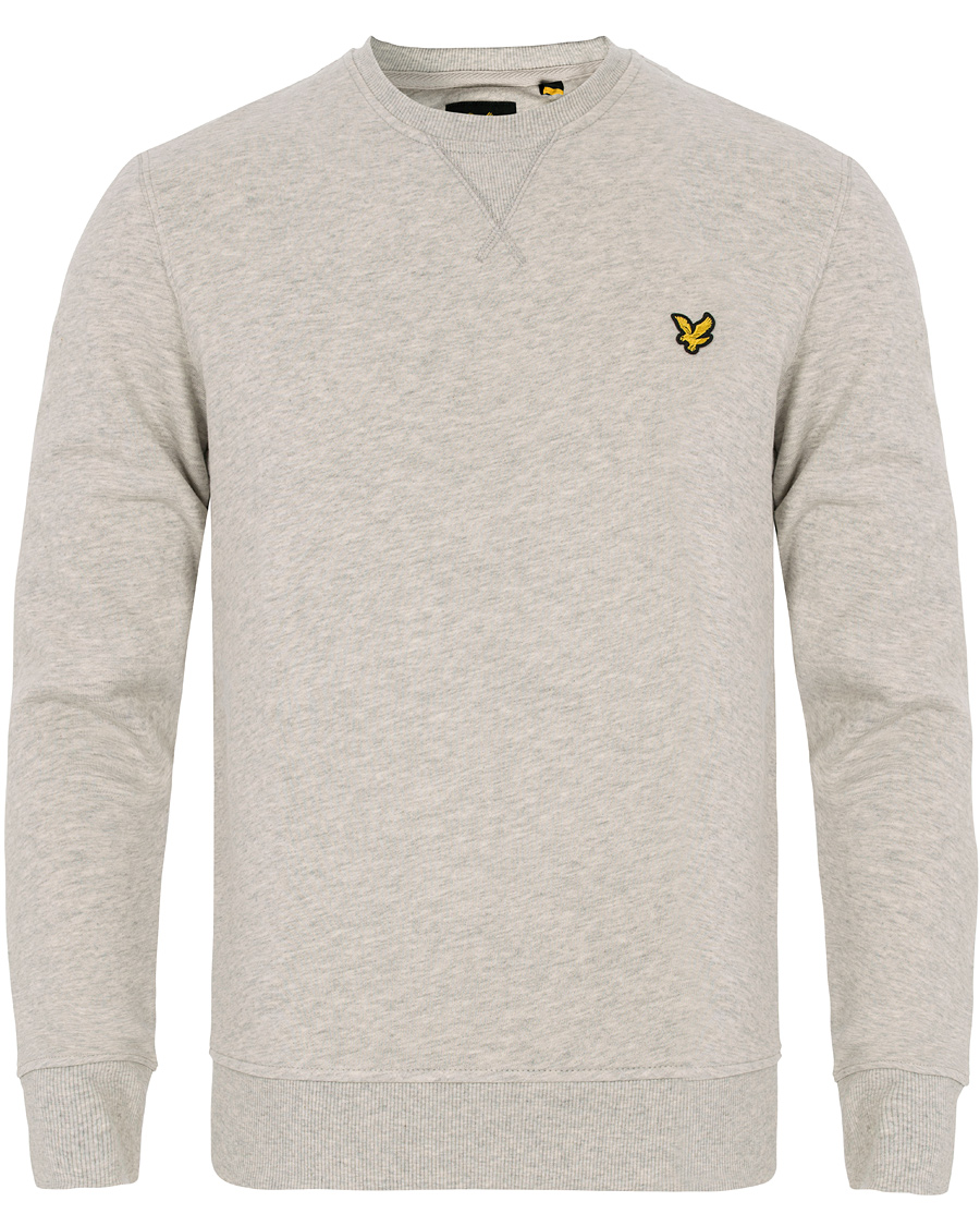 Herre | Gensere | Lyle & Scott | Crew Neck Sweatshirt Light Grey Marl
