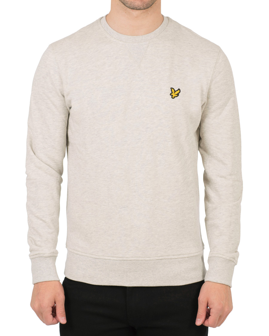 Herre | Gensere | Lyle & Scott | Crew Neck Sweatshirt Light Grey Marl