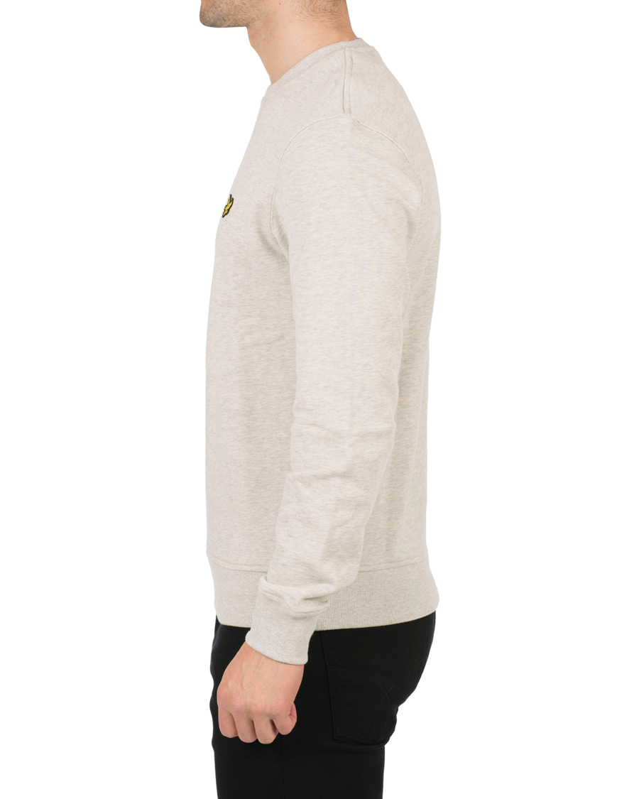 Herre | Gensere | Lyle & Scott | Crew Neck Sweatshirt Light Grey Marl