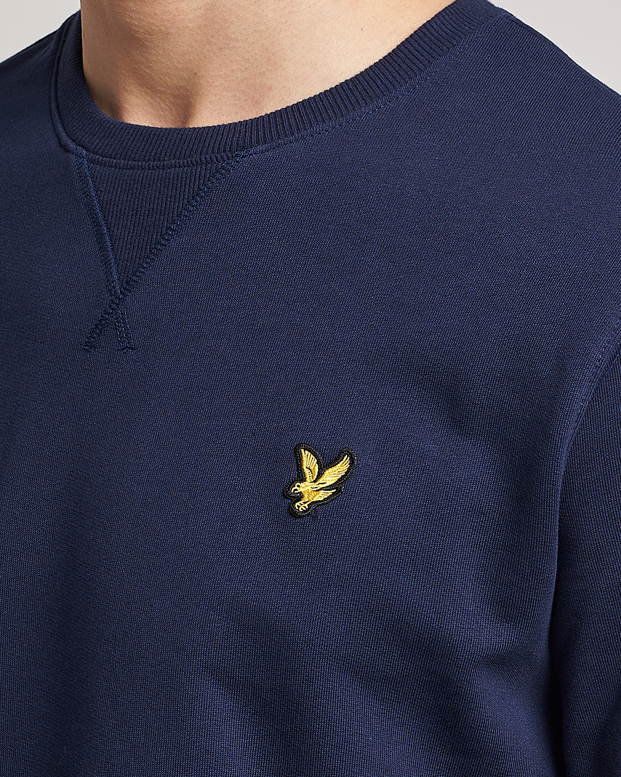 Herre | Gensere | Lyle & Scott | Organic Cotton Crew Neck Navy