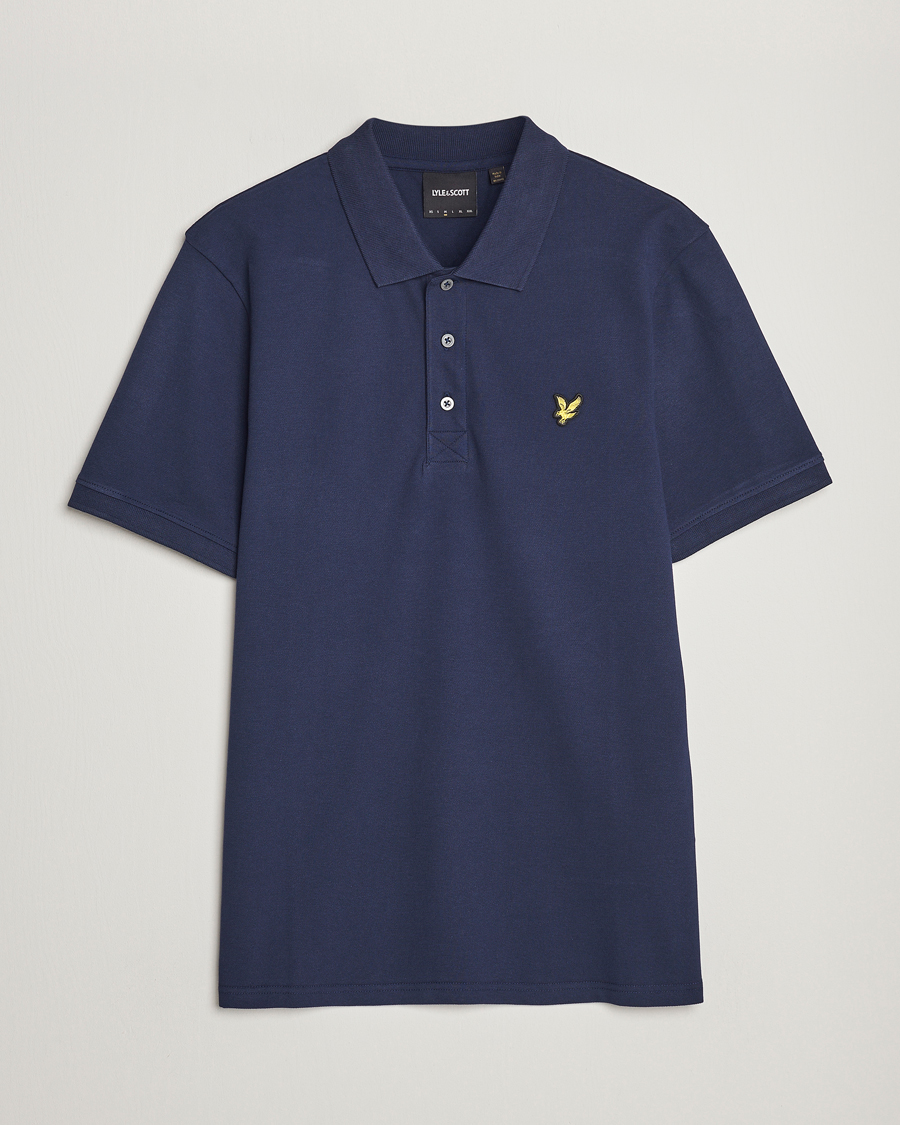 Herre | Pikéer | Lyle & Scott | Plain Pique Polo Dark Navy